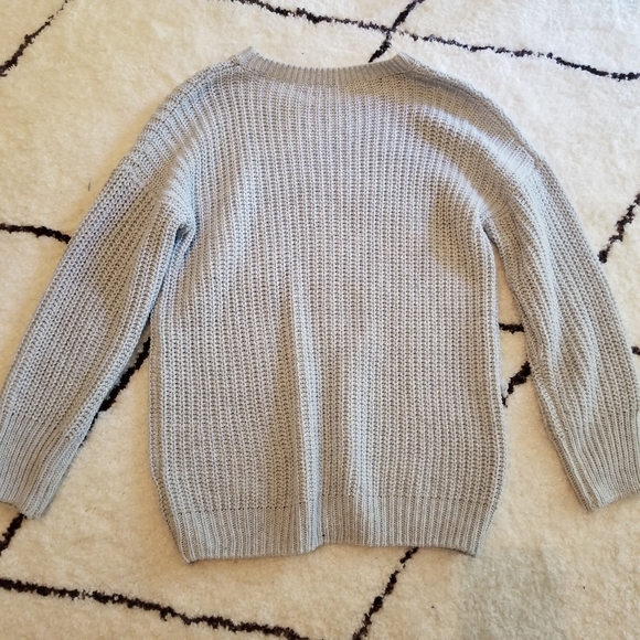 SHEIN Sweaters - Shein Gray Knit Oversized Pullover Sweater S M